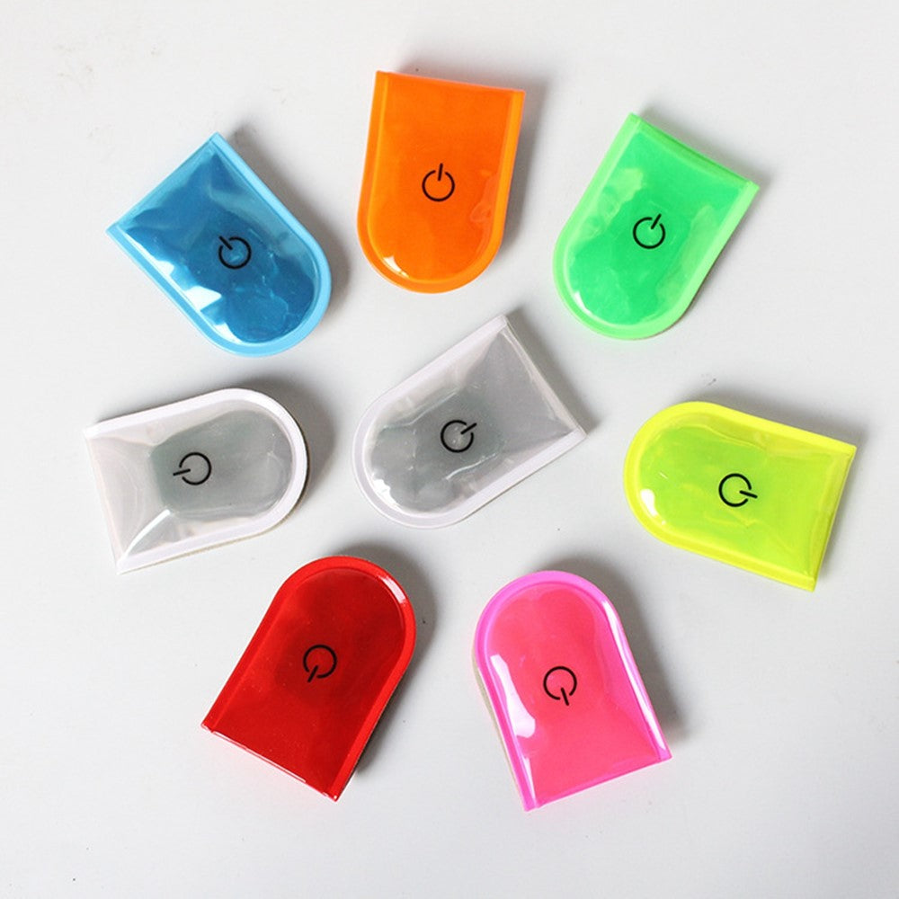 4Pcs LED Magnetic Clip Lights Safety Warning Flashers for Night Running Camping Outdoor Activities