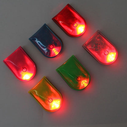 4Pcs LED Magnetic Clip Lights Safety Warning Flashers for Night Running Camping Outdoor Activities