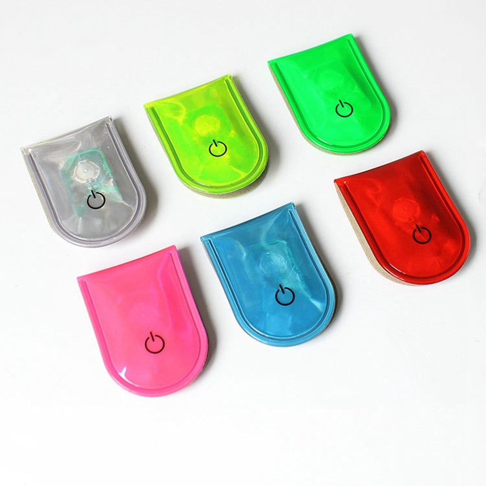 LED Magnetic Clip Lights Safety Warning Flashers for Night Running Camping Outdoor Activities