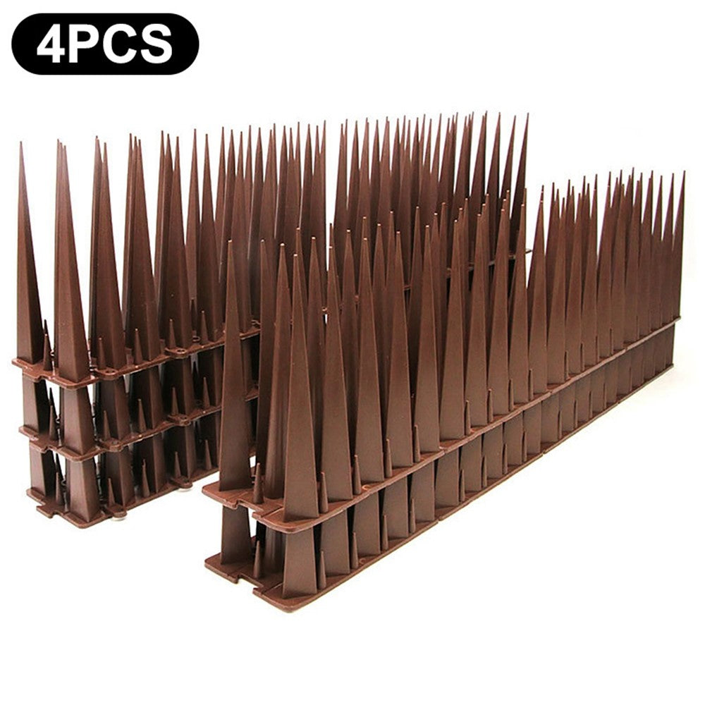 4Pcs Garden Anti-Climbing Spikes Birds Cats Repellent Wall Fence Protection Device