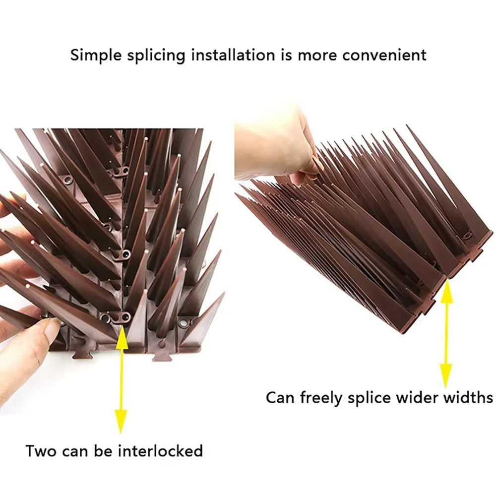 4Pcs Garden Anti-Climbing Spikes Birds Cats Repellent Wall Fence Protection Device