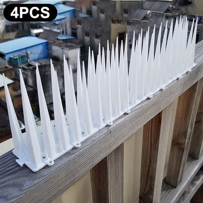 4Pcs Garden Anti-Climbing Spikes Birds Cats Repellent Wall Fence Protection Device
