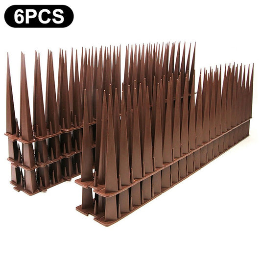 6Pcs Garden Anti-Climbing Spikes Birds Cats Repellent Wall Fence Protection Device