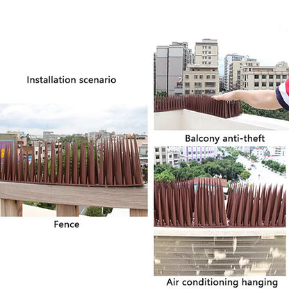 6Pcs Garden Anti-Climbing Spikes Birds Cats Repellent Wall Fence Protection Device
