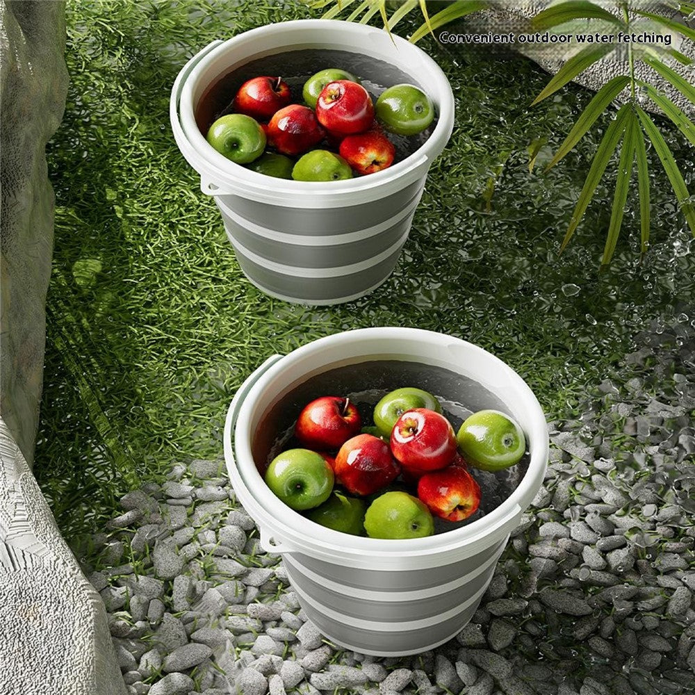 Foldable Water Bucket 6.5L Multi-Function Portable Collapsible Container for Home / Outdoor Use