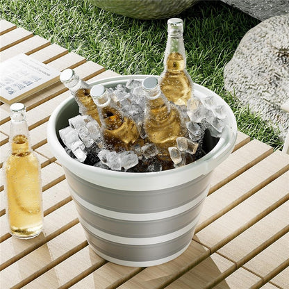 Foldable Water Bucket 6.5L Multi-Function Portable Collapsible Container for Home / Outdoor Use