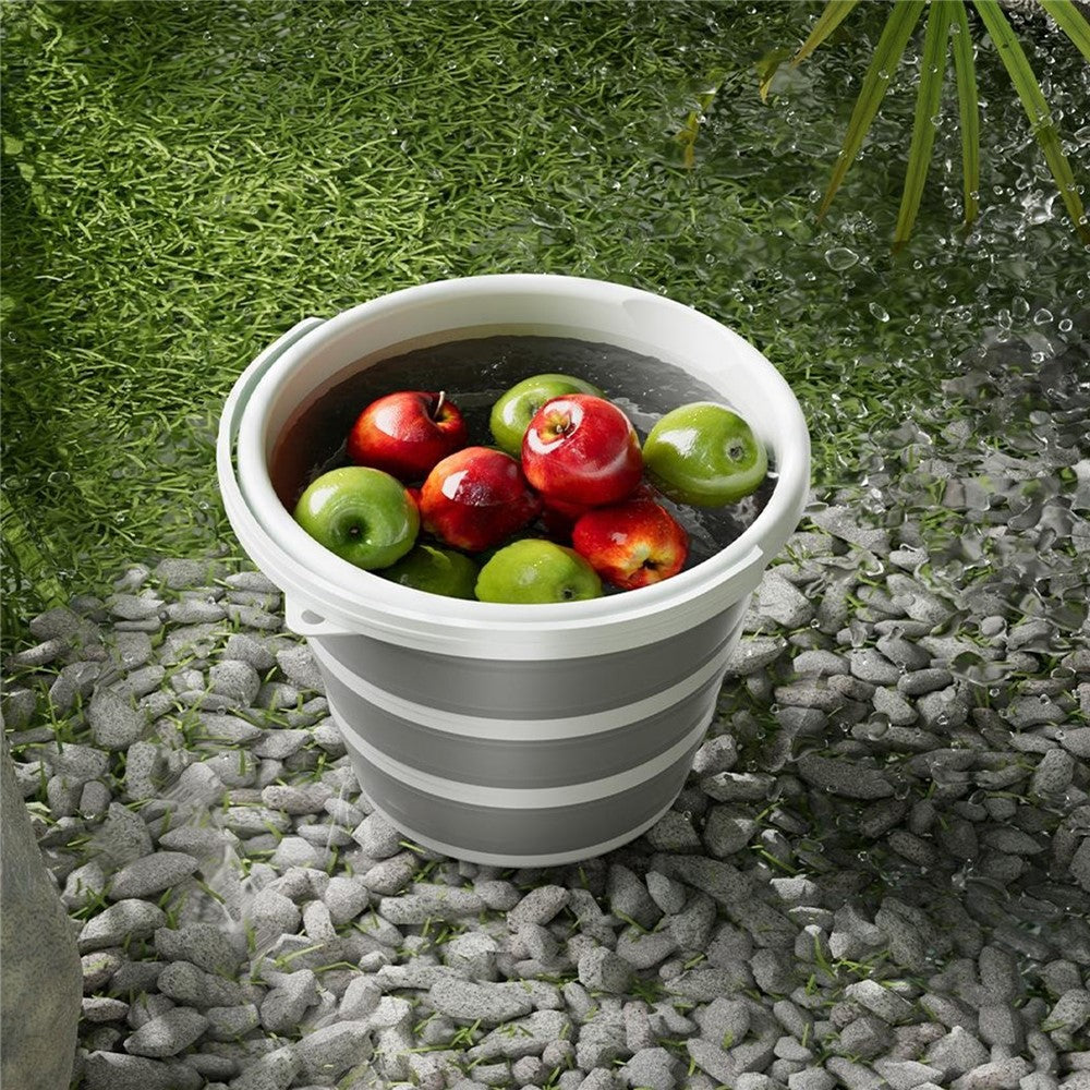 Foldable Water Bucket 10L Multi-Function Portable Collapsible Container for Home / Outdoor Use