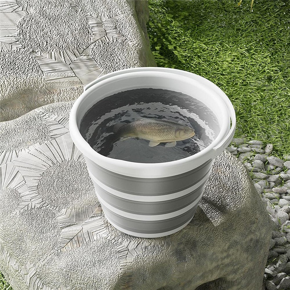 Foldable Water Bucket 10L Multi-Function Portable Collapsible Container for Home / Outdoor Use