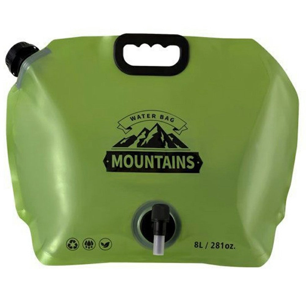 Portable Water Container 8L Large Capacity Collapsible Water Carrier for Camping Hiking (BPA Free, No FDA)