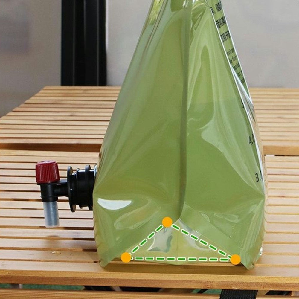 Portable Water Container 8L Large Capacity Collapsible Water Carrier for Camping Hiking (BPA Free, No FDA)