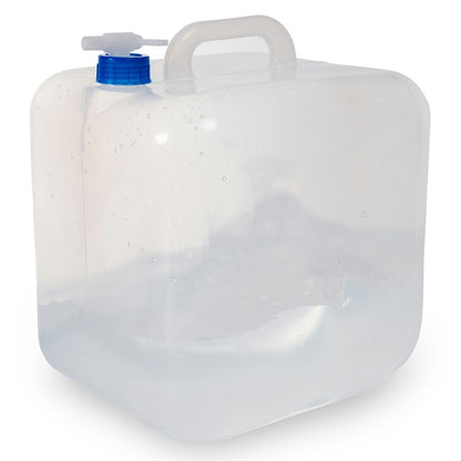15L Collapsible Water Container with Tap Portable LDPE Water Bag for Emergency / Camping (BPA Free, with FDA)