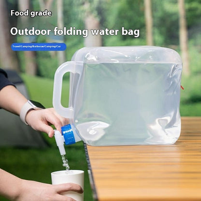 20L Collapsible Water Container with Tap Portable LDPE Water Bag for Emergency / Camping (BPA Free, with FDA)