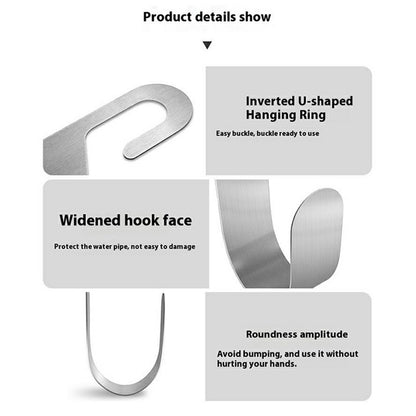 Garden Hose Holder 304 Stainless Steel Wall Mount Water Hose Hanger for Outdoor Yard Car Wash Faucet Storage Rack