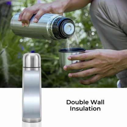 350ml Stainless Steel Vacuum Insulated Kettle Thermal Water Bottle for Travel Outdoor (BPA Free, No FDA)