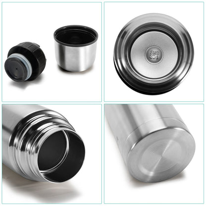 500ml Stainless Steel Vacuum Insulated Kettle Thermal Water Bottle for Travel Outdoor (BPA Free, No FDA)