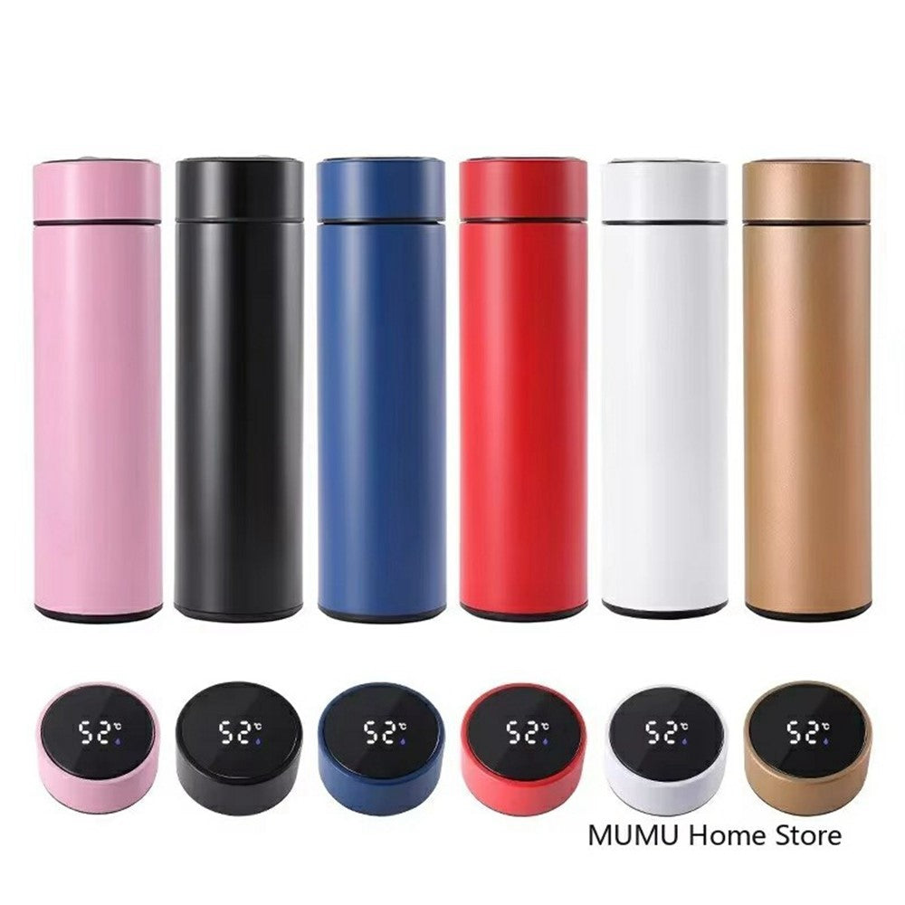 500ML Smart Temperature Display Water Bottle Double Wall Vacuum Insulated Cup Stainless Steel