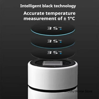 500ML Smart Temperature Display Water Bottle Double Wall Vacuum Insulated Cup Stainless Steel
