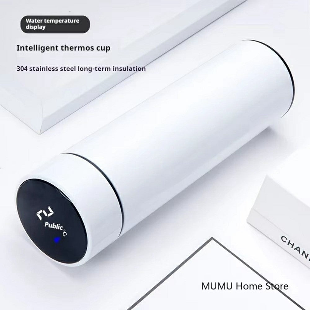 500ML Smart Temperature Display Water Bottle Double Wall Vacuum Insulated Cup Stainless Steel