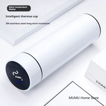 500ML Smart Temperature Display Water Bottle Double Wall Vacuum Insulated Cup Stainless Steel
