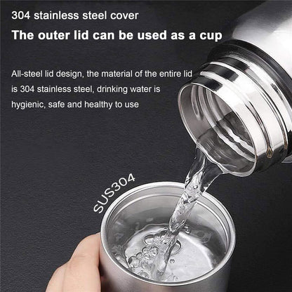 800ml 304 Stainless Steel Tea Infuser Cup Vacuum Insulated Water Bottle for Travel Outdoor (BPA Free, No FDA)