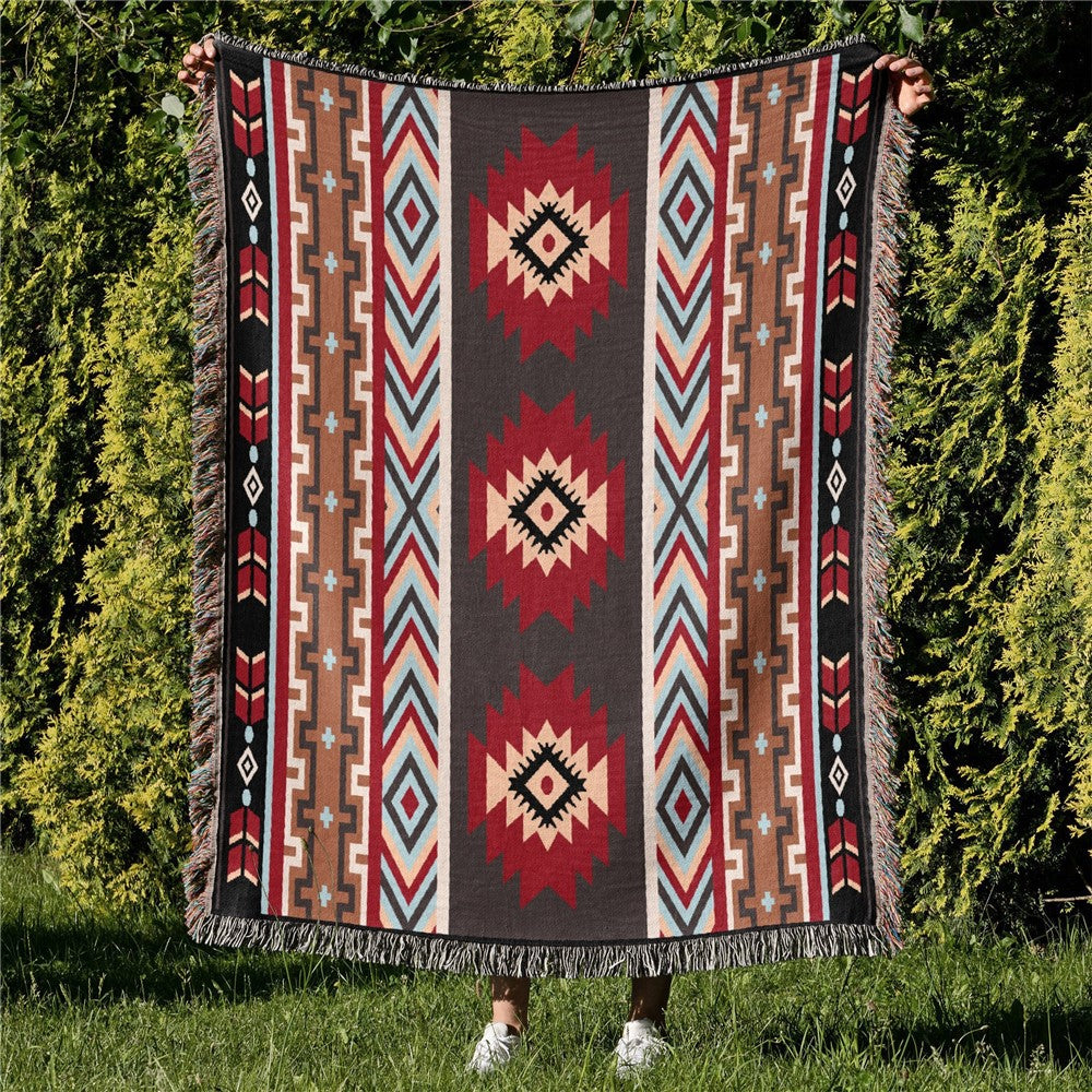 130x180cm Picnic Blanket Thick Bohemian Ground Cover Outdoor Camping Tent Mat Nap Rug