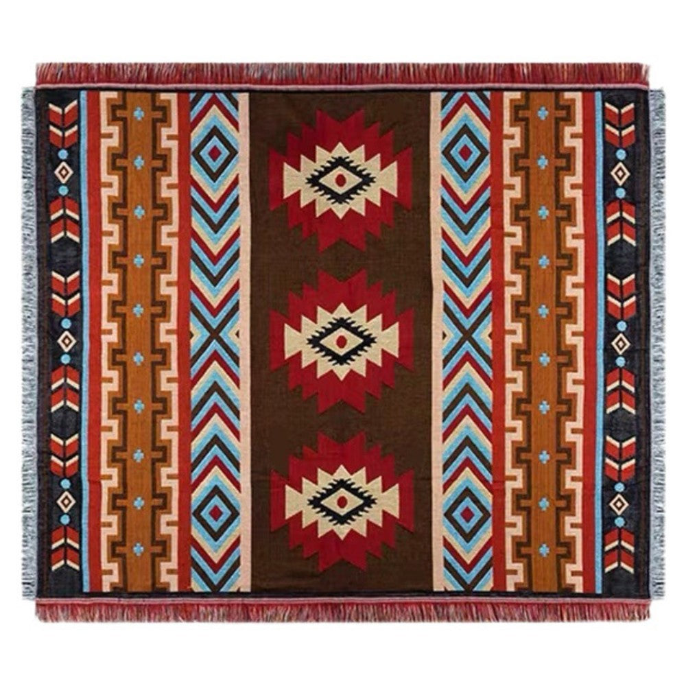 180x180cm Picnic Blanket Thick Bohemian Ground Cover Outdoor Camping Tent Mat Nap Rug