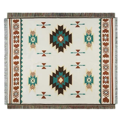 90x90cm Picnic Blanket Thick Moisture-Proof Bohemian Ground Mat for Outdoor Camping Beach
