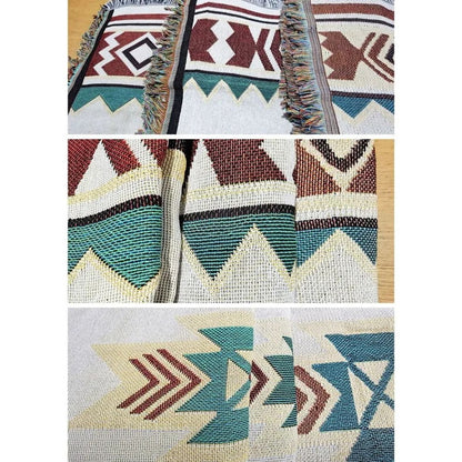 90x180cm Picnic Blanket Thick Moisture-Proof Bohemian Ground Mat for Outdoor Camping Beach