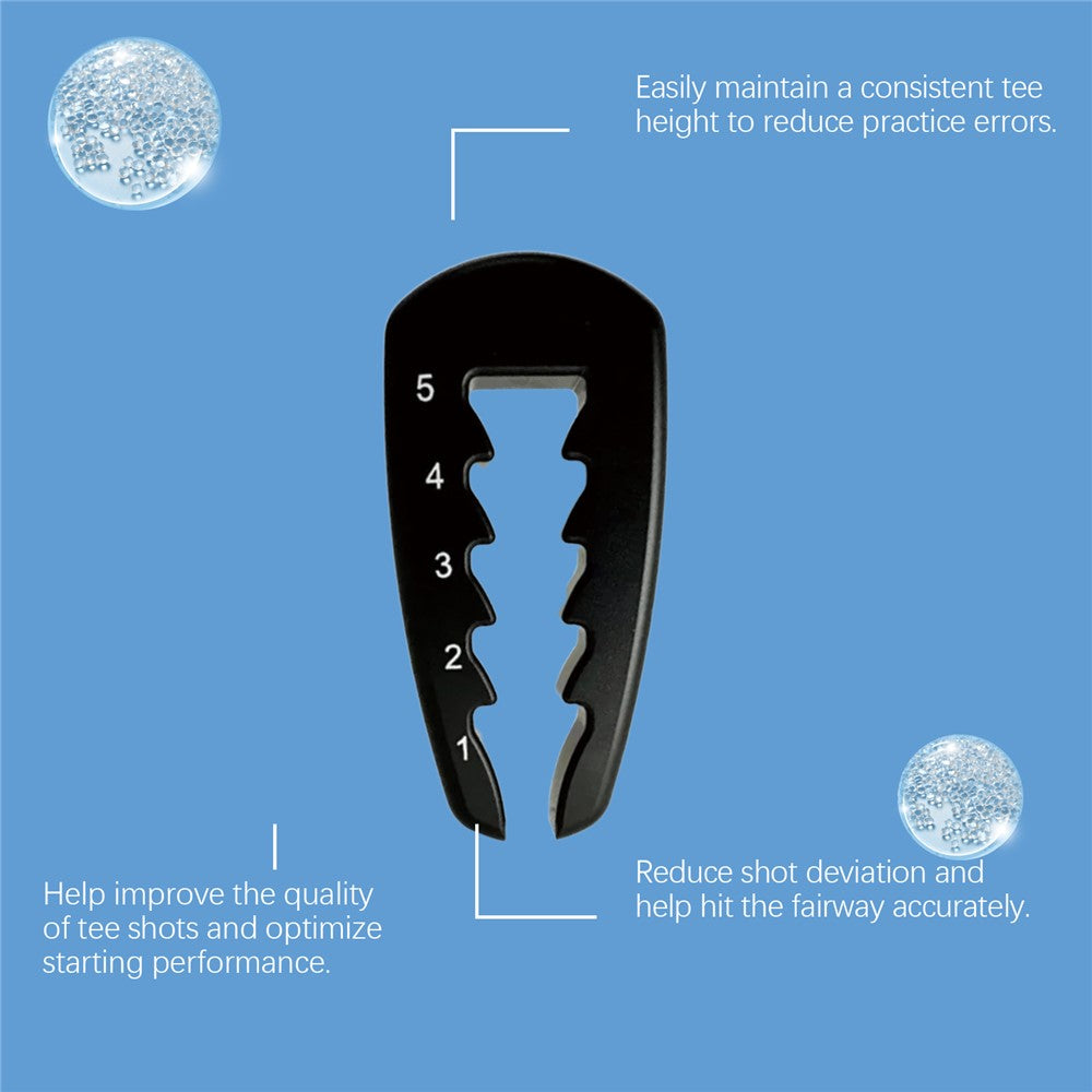 HOZONEX HZ-F01-0025-01 Plastic Golf Tee Height Setter Portable Practice Aid for Consistent Swings
