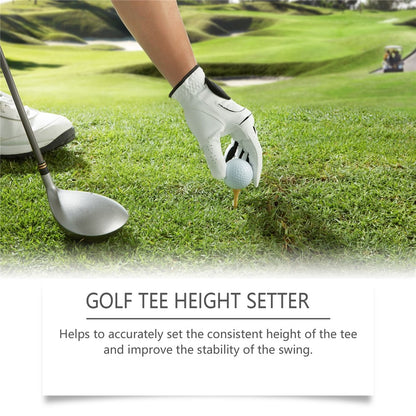 HOZONEX HZ-F01-0025-01 Plastic Golf Tee Height Setter Portable Practice Aid for Consistent Swings