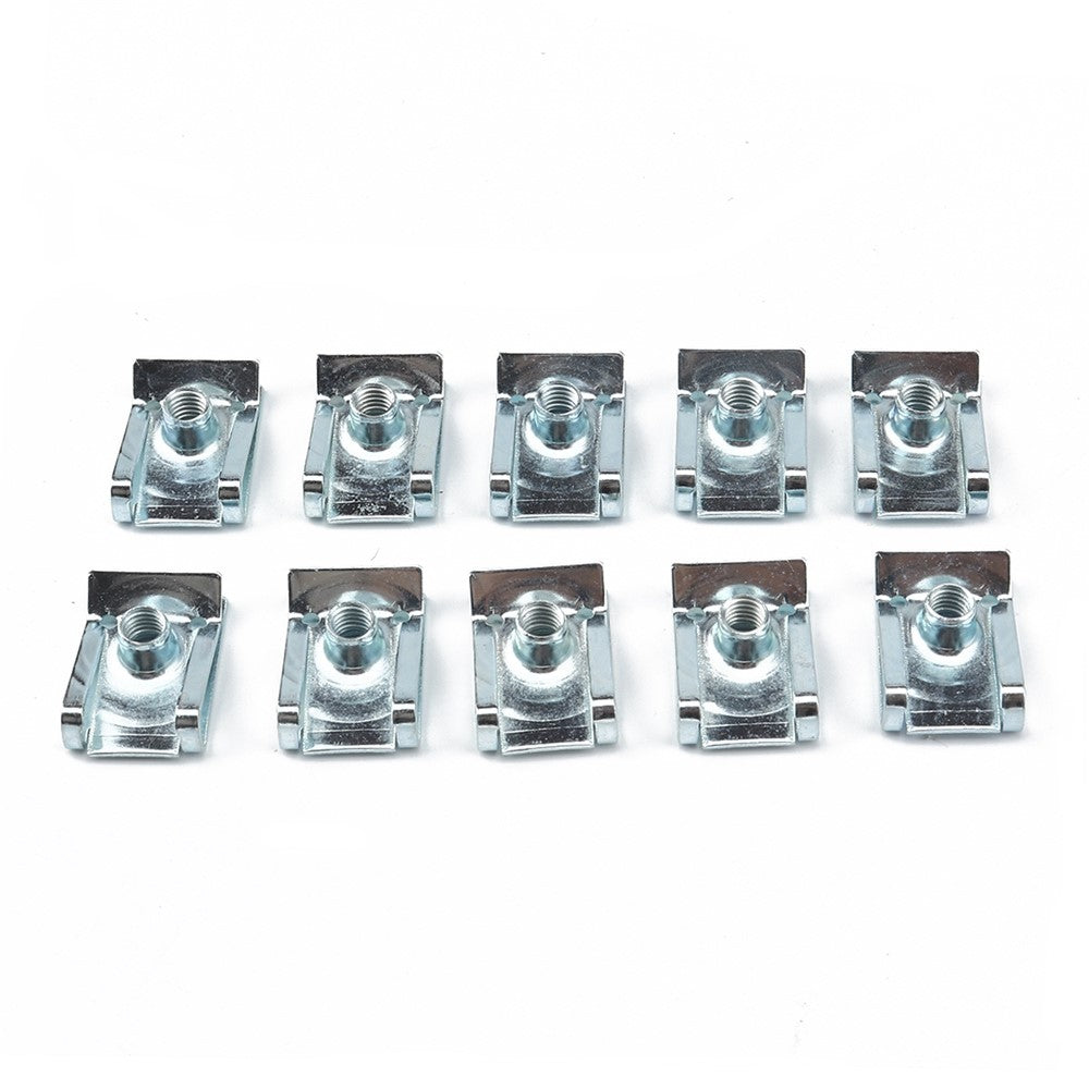 80PCS Cars Motorcycles Clip Nuts M4 M5 M6 M8 U Clips Replacement Screw Base Fasteners