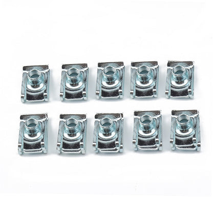 80PCS Cars Motorcycles Clip Nuts M4 M5 M6 M8 U Clips Replacement Screw Base Fasteners