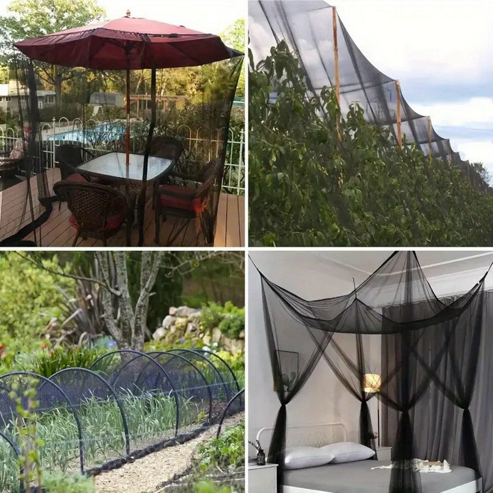 3 x 6m Outdoor Garden Mosquito Net Insect Barrier Vegetable Tent Plant Protective Cover for Patio / Yard / Greenhouse