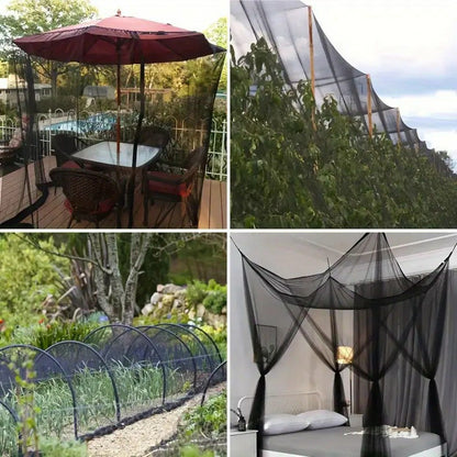 3 x 15m Outdoor Garden Mosquito Net Insect Barrier Vegetable Tent Plant Protective Cover for Patio / Yard / Greenhouse