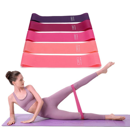 5Pcs Natural Latex Resistance Bands Women Squat Booty Yoga Fitness Equipment Strength Training Exercise Bands