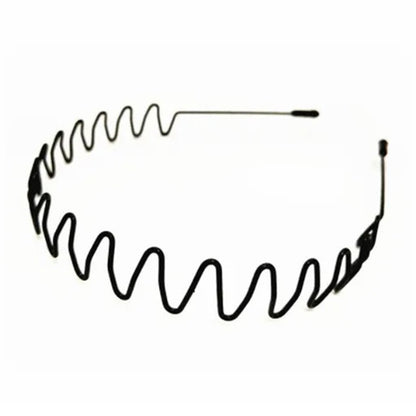 Metal Invisible Hair Band Headband Non Slip Sports Hairband for Slicked Back Hairstyles