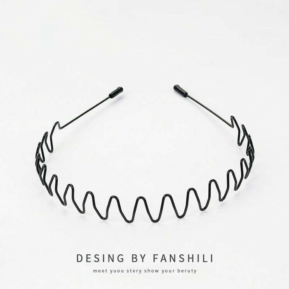 Metal Invisible Hair Band Headband Non Slip Sports Hairband for Slicked Back Hairstyles
