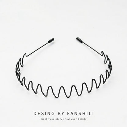 Metal Invisible Hair Band Headband Non Slip Sports Hairband for Slicked Back Hairstyles