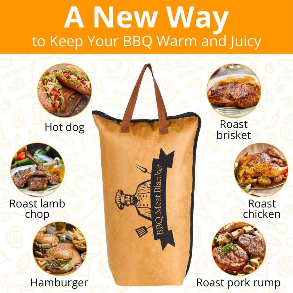 15 Inch Insulated Cooler Bag BBQ Picnic Large Capacity Aluminum Foil Meat Storage Bag (BPA Free, No FDA)