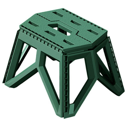 Portable Folding Stool Outdoor Camping Fishing Travel Picnic Thick PP Compact Chair, Short Type