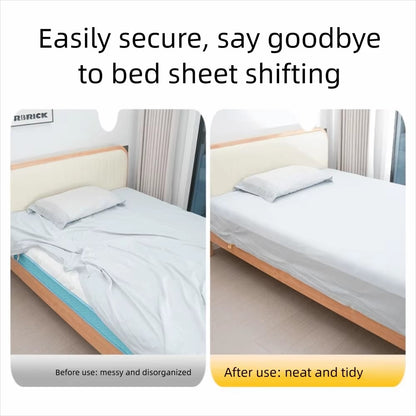4Pcs Bed Sheet Fasteners Adjustable Clip Holders Anti Slip Gripper Straps for Mattress Covers