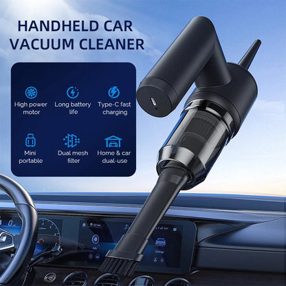 5 in 1 Handheld Vacuum Cleaner for Car and Home 5000Pa Powerful Suction Portable Cordless Dust Blower