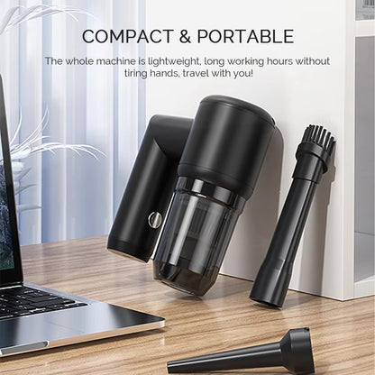 5 in 1 Handheld Vacuum Cleaner for Car and Home 5000Pa Powerful Suction Portable Cordless Dust Blower