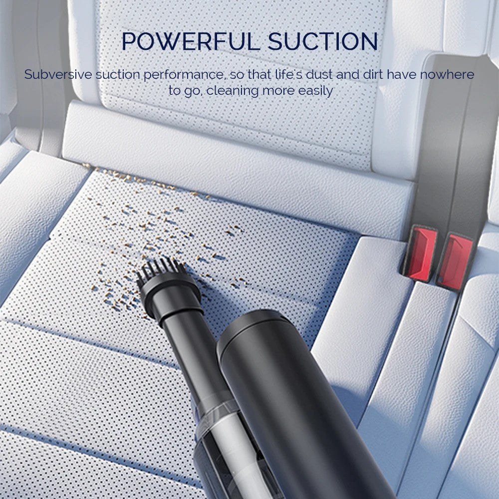 5 in 1 Handheld Vacuum Cleaner for Car and Home 5000Pa Powerful Suction Portable Cordless Dust Blower