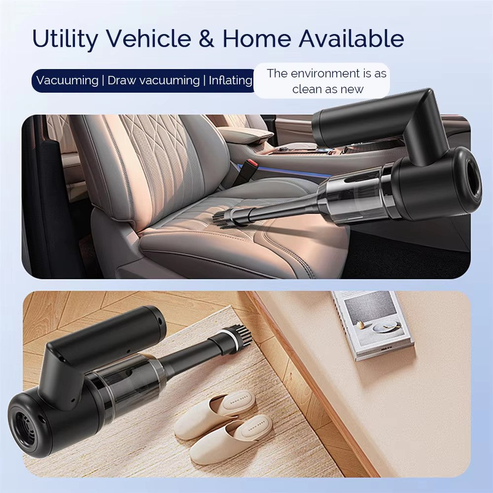 5 in 1 Handheld Vacuum Cleaner for Car and Home 5000Pa Powerful Suction Portable Cordless Dust Blower