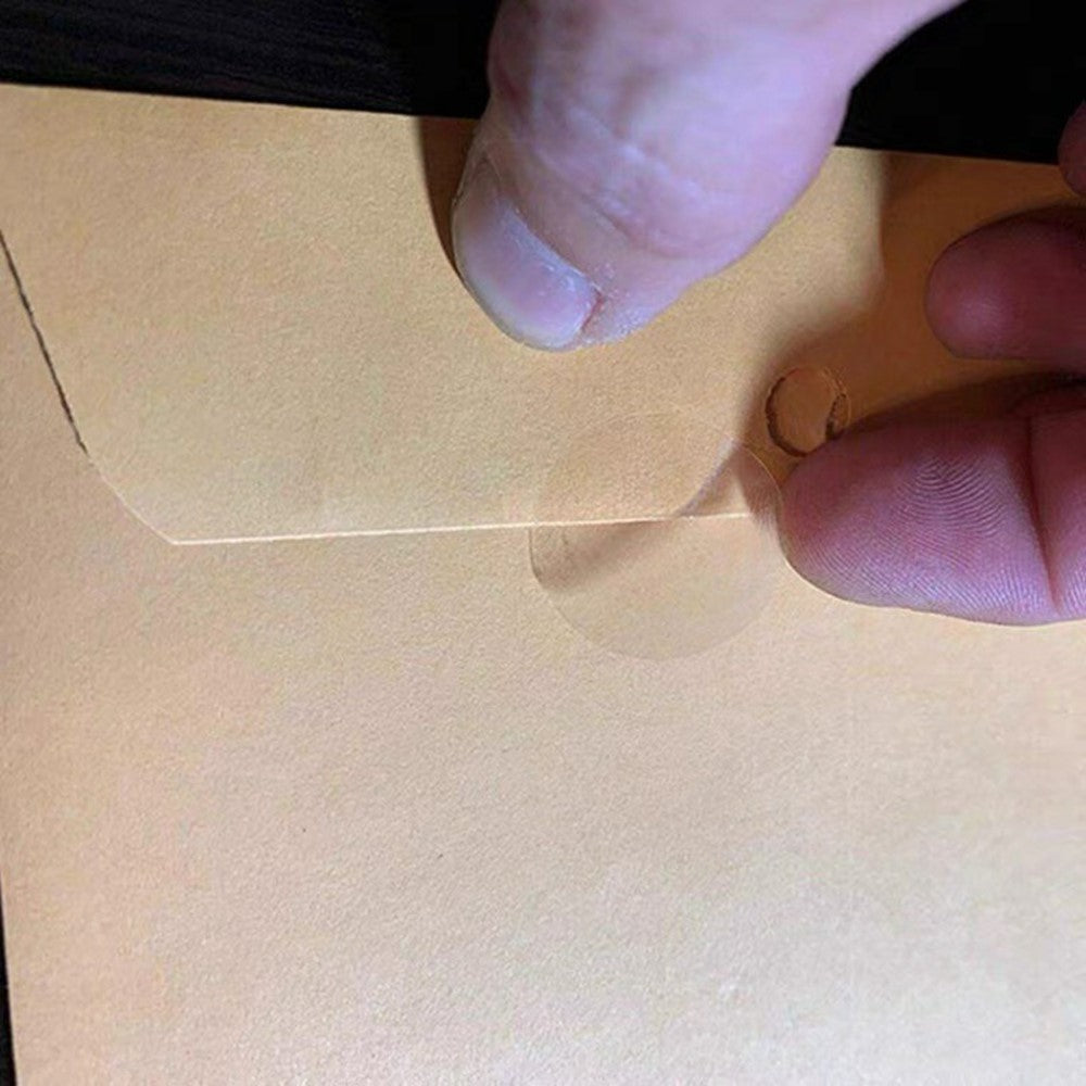 500Pcs / Roll 2cm Diameter 5C Thickness Transparent Stickers Round Self Adhesive Labels for Envelopes Gifts