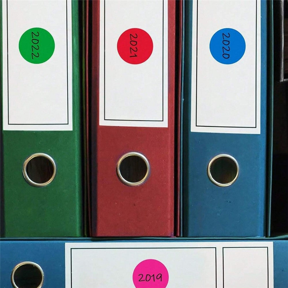 500Pcs / Roll Round Sticker Removable Self Adhesive Labels for Organization Coding Labeling
