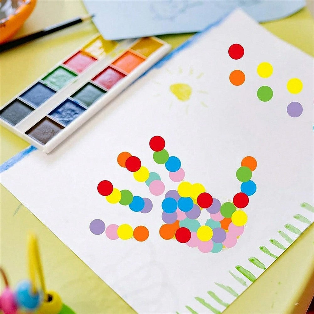 500Pcs / Roll Round Sticker Removable Self Adhesive Labels for Organization Coding Labeling