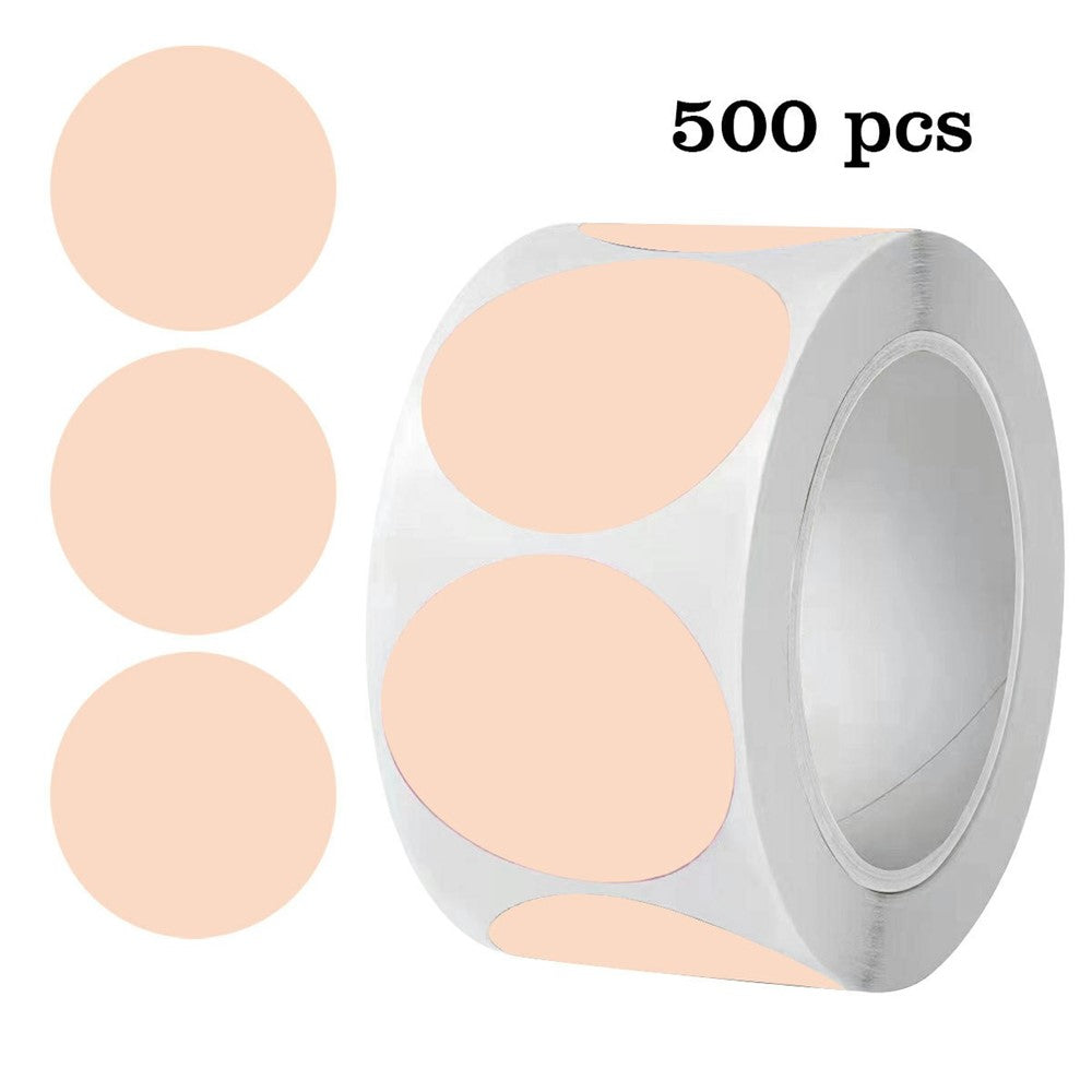 500Pcs / Roll Round Sticker Removable Self Adhesive Labels for Organization Coding Labeling
