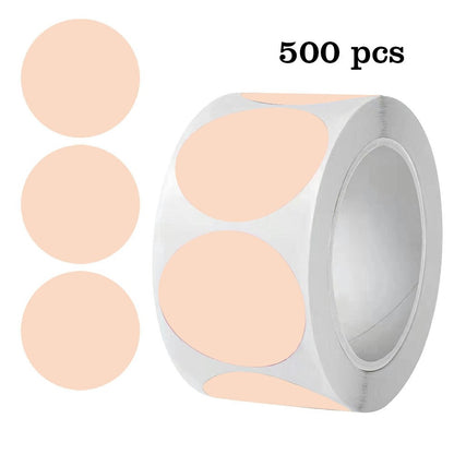 500Pcs / Roll Round Sticker Removable Self Adhesive Labels for Organization Coding Labeling